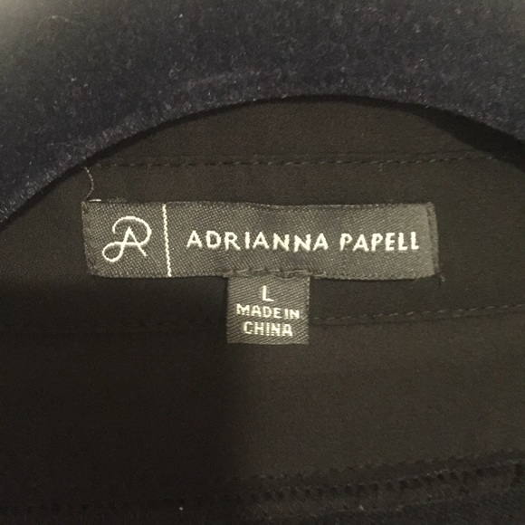 Adrianna Papell twofer black on black sweater L - Picture 5 of 11